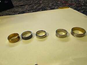 Unbranded Stainless Steel Ring Size 7.75 Assorted Lot